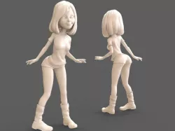 Posed Cartoon Girl