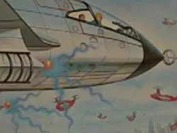 screaming meemies drone from: Tom Swift and his sonic boom trap