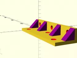 Simple Reinforced Shelf Bracket 26x46x150