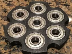 Six shooter fidget spinner