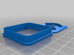 Tie Fighter Cookie Cutter With Square Outline