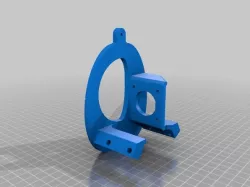 Titan Extruder mount for Lulzbot Taz 6 with E3D V6 Hotend