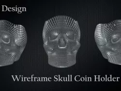 WireFrame Skull Coin Holder