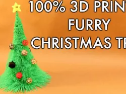 100% 3D Printed Furry Christmas Tree!