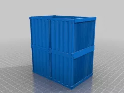 2X2  Half size container stack