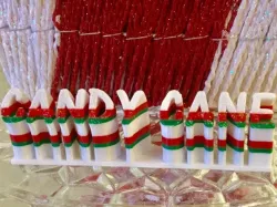 Christmas Candy Cane Word