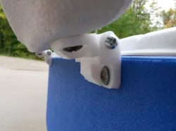 coleman cooler replacement hinge part (my cooler has wheels one with wheels and screw spacing of 1.5 inches)