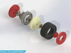 Fidget Tool with a Bearing and Vibrationmotor