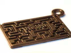 Keychain with maze