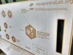 Laser Engraved Infographics for Aquaponics Teaching