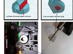 Monoprice MP select mini extruder guide for Flexible Filament