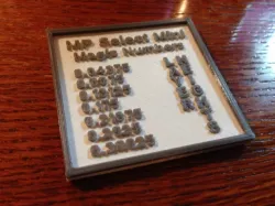 MP Select Mini Magic Numbers Plaque