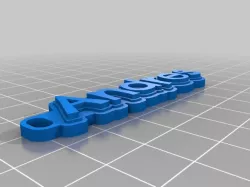 My Customized Multiline Tag or Keychain