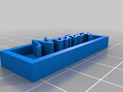 My Customized Project: Nameplate Generator with OpenSCAD