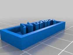 My Customized Project: Nameplate Generator with OpenSCAD