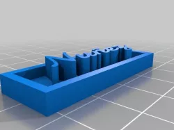 My Customized Project: Nameplate Generator with OpenSCAD