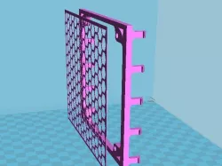 PC coolling fan support and optionnal gride