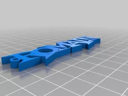 Simple Customized Named Keychain