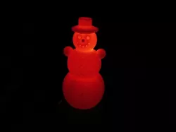 Snowman, Schneemann, 120MM, RGB LED slow-flashing cr2032 coin cell christmas