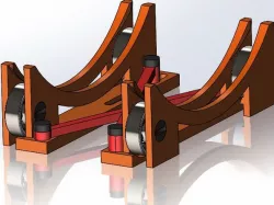 Stable, Adjustable-Width Spool Holder Using 608 Bearings
