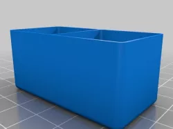 two compartment tray