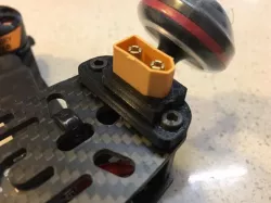 XT60 Lipo Connector Mount for LiftRC LRC Race 5"