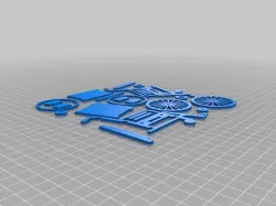 1:12 Scale Wheelchair. 3d Printing Files.