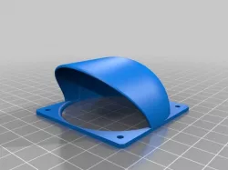 60, 80, 120 mm fan cover/duct with 90 degree deflector