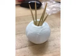 Baseball pencil holder
