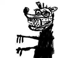 basquiat dog stamp