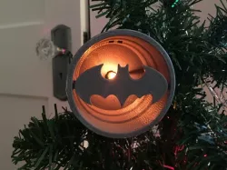 Batman Bat Signal Tree Ornament