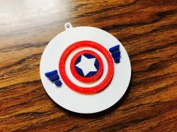 Captain America Christmas Ornament
