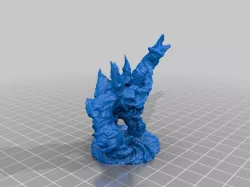 Elemental Golem dynamic pose & base