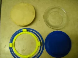 Libbey CRI56236 Glass Just Baking Pie crust forms and cover for freazing