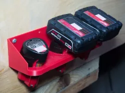 Milwaukee M12 battery holder and wall mount