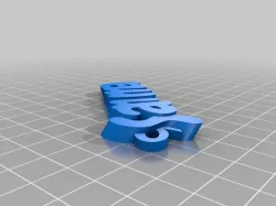 My Customized iamburny's  Text - Name Keyring / Keyfob