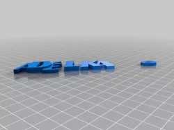 My Customized iamburny's  Text - Name Keyring / Keyfob