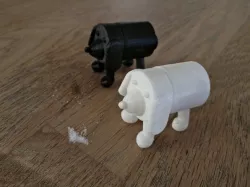 Puppy Salt and Pepper Shaker (Cork Puppy Remix)