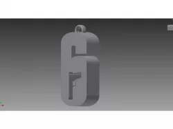 Rainbow Six: Siege Logo Keychain