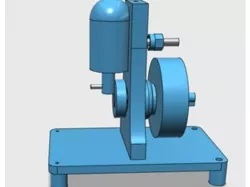 Single Cylinder Oscillating Steam Engine