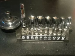 Socket Holder, Finger Ratchet Set