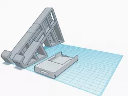 Tablet/Earbud/Apple remote holder holder