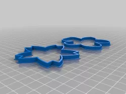 Two Sakura Flower Cookie Cutter