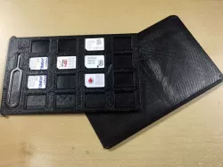 Ultra-slim nano sim carrier