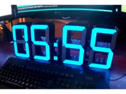 XL 7-segments Digital Clock/Thermometer