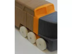 3D Printed Wheel + Axle, Parametric