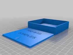 A box for storing staples