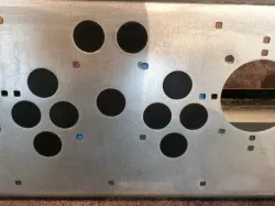 Arcade metal control panel button fillers