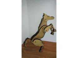 Articulated horse laser cut