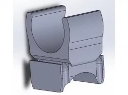 Bike flashlight holder